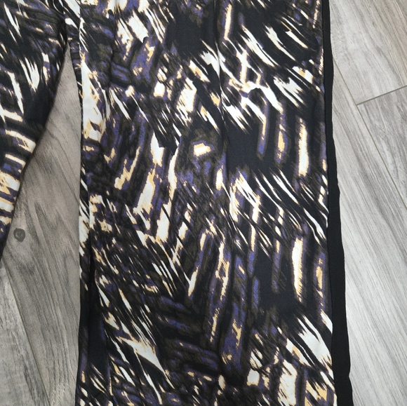 Banana Republic Printed Colorblock Jumpsuit  Sz 8 Skinny Fit Pockets - Picture 8 of 12